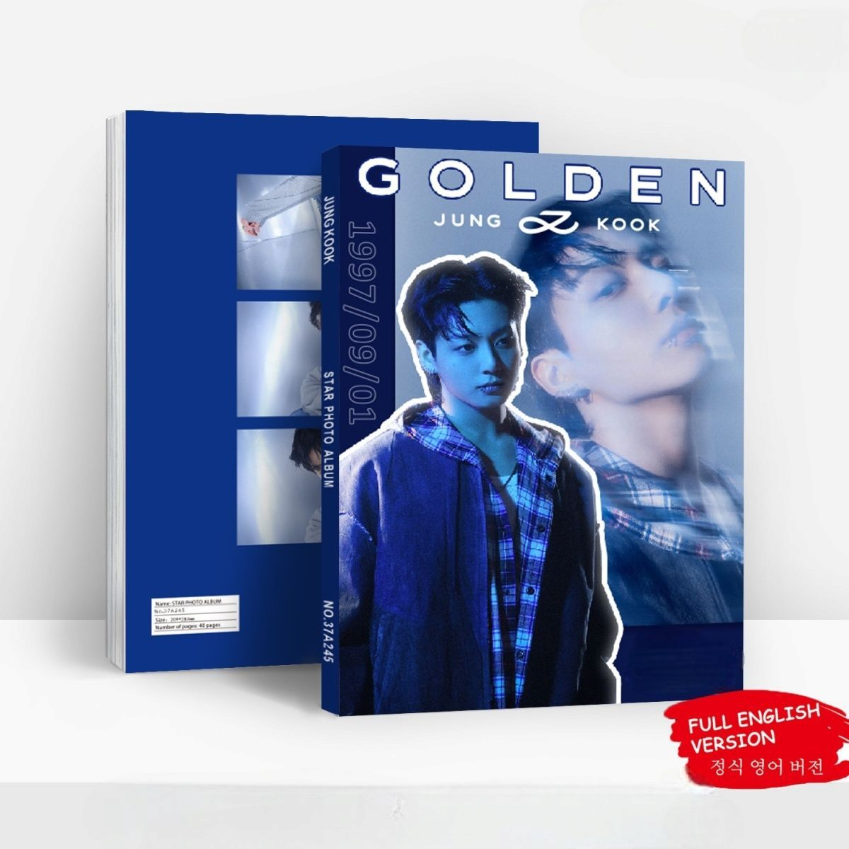 BTS PHOTOBOOK JUNGKOOK 80 PĂS (PHOTOBOOK + VĂRIOS ITENS)