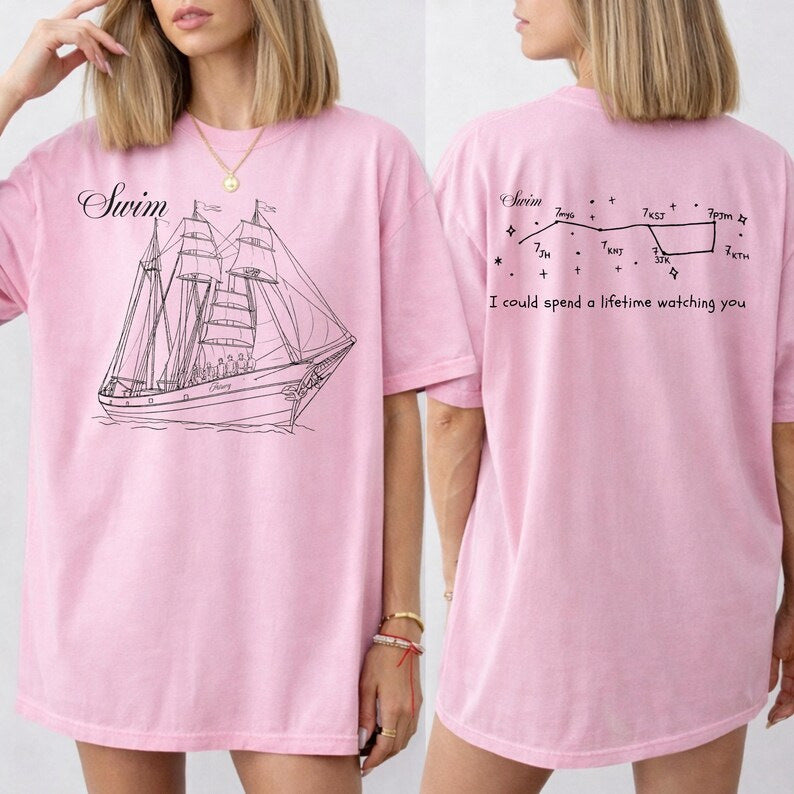 BTS SWIM T-SHIRTS 100% COTTON