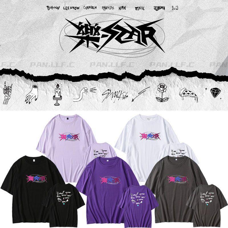 STRAY KIDS 樂-STAR T-SHIRT %100 PAMUK