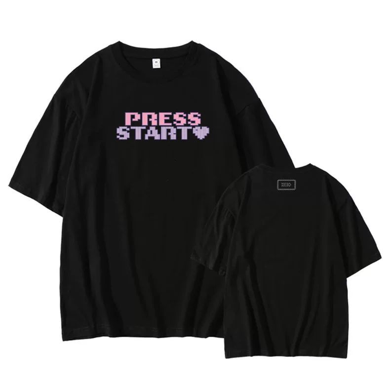 ILLIT PRESS START TSHIRTS 100% COTTON