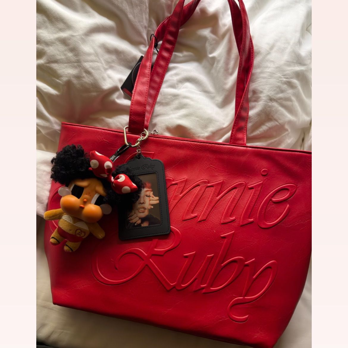 JENNIE RUBY BAG (black and red)