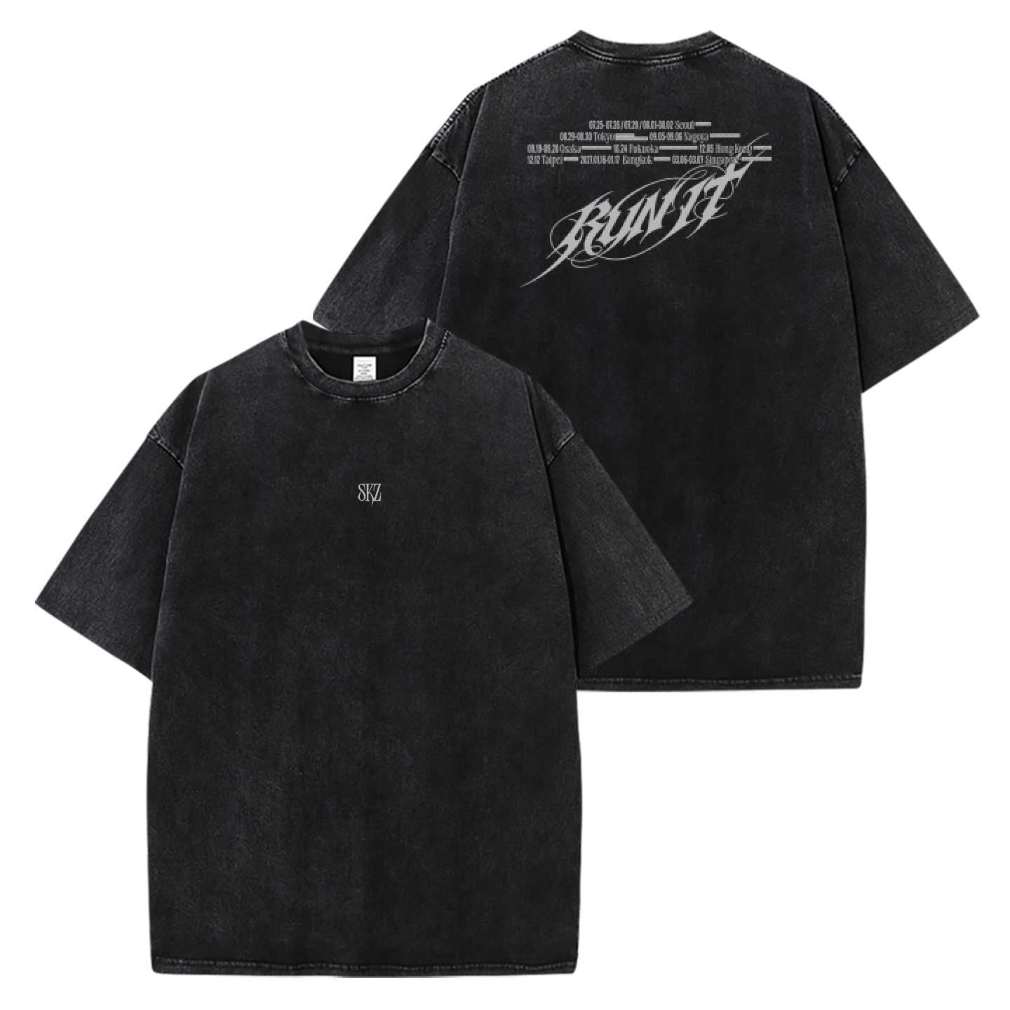 STRAY KIDS RUN IT T-SHIRTS 100% COTTON