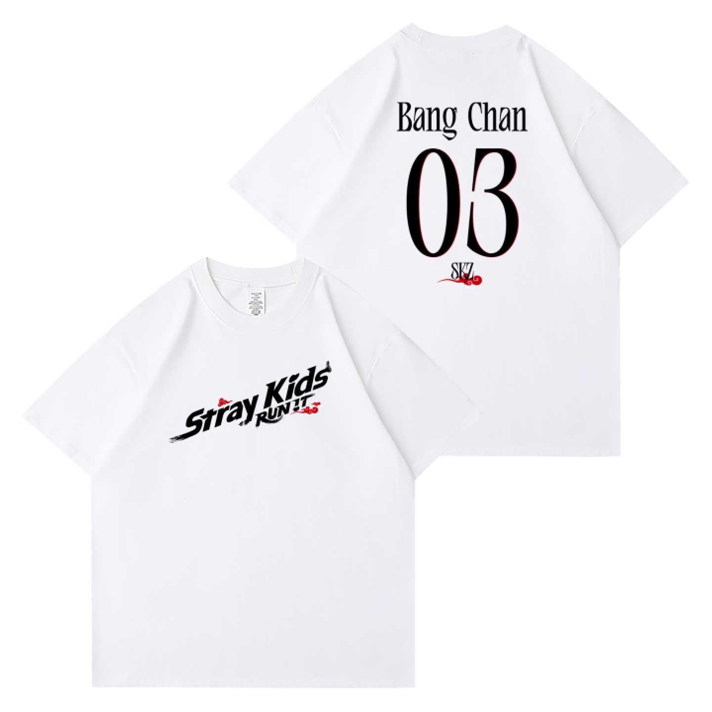 STRAY KIDS RUN IT T-SHIRTS 100% COTTON