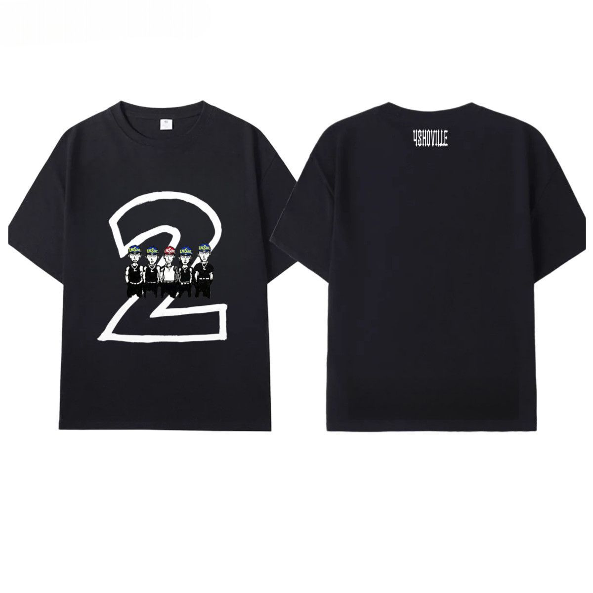 LNGSHOT 4SHOBOIZ Vol.2 4SHOVILLE T-SHIRT 100% COTTON