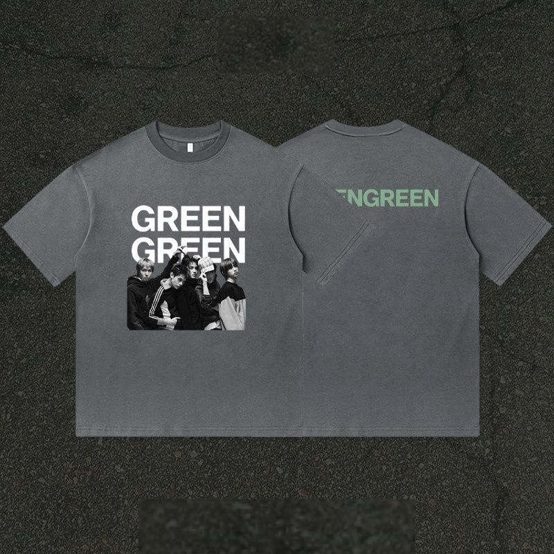 CORTIS T SHIRT GREENGREEN 100% COTTON