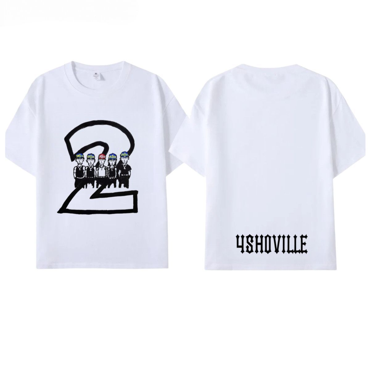 LNGSHOT 4SHOBOIZ Vol.2 4SHOVILLE T-SHIRT 100% COTTON