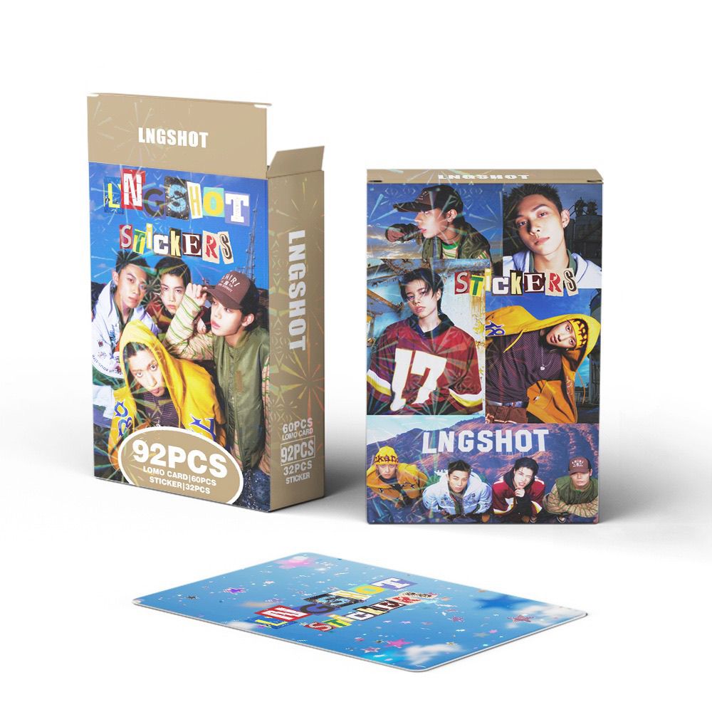 LNGSHOT PHOTOCARDS 92PCS (60 PHOTOCARDS+ 32 STICKERS)